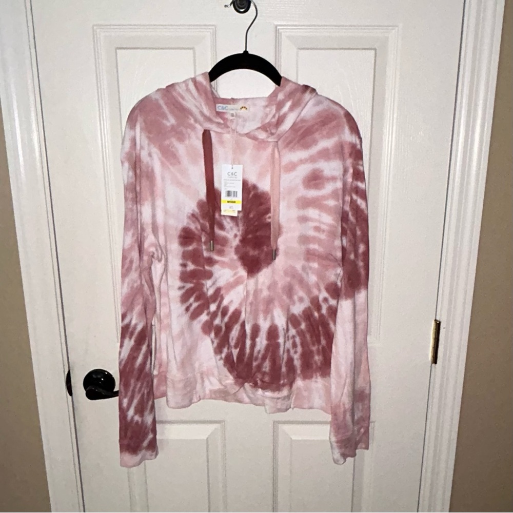 C & C California Rust Tie Dye Spiral Sweatshirt 🆕